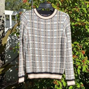 Skies Are Blue Plaid Pullover Sweater | Size Small